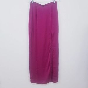 NEW Nasty Gal Fuschia Maxi Skirts with high slits